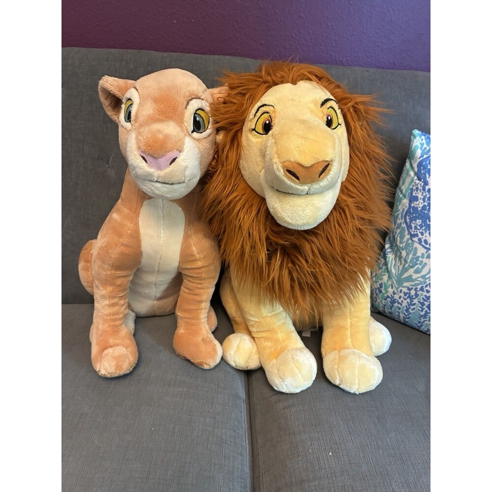 Lion King Disney Store Simba Nala 18” Plush Rare 2011